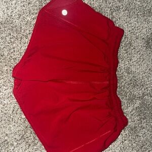 Lululemon red shorts size 6